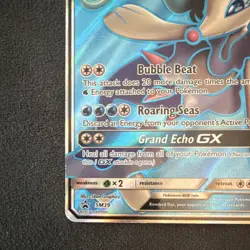 Pokemon Primarina GX SM Promo SM39 Full Art Holo Promo Card 250HP Water - Image 3