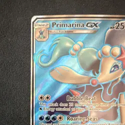 Pokemon Primarina GX SM Promo SM39 Full Art Holo Promo Card 250HP Water - Image 4