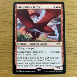 MTG Stingerback Terror Outlaws of Thunder Junction Rare Magic The Gathering Card - Image 1