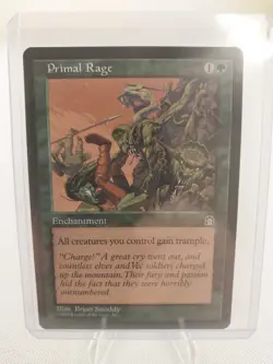 Vintage MTG Magic the Gathering Primal Rage Stronghold LP - Image 1
