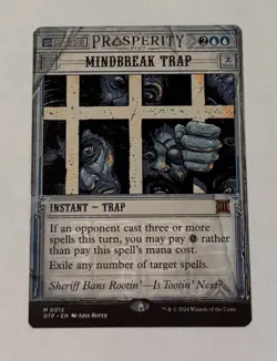 MTG Mindbreak Trap - Outlaws Of Thunder Junction Breaking News LP - Image 1