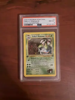 Pokemon Erika's Venusaur 4/132 Gym Challenge 1st Edition Holo Rare PSA 8 2000 - Image 1