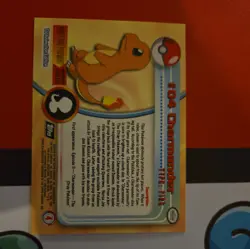 Charmander #4 1999 Topps Pokemon TV Animation Edition Series 1 - Image 2