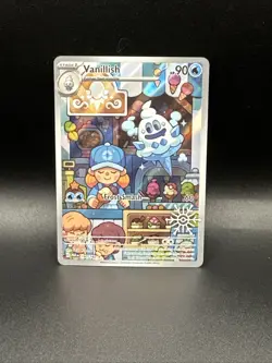 Pokemon TCG Vanillish 190/182 2025 Holiday Calendar Promo Stamped - Image 1