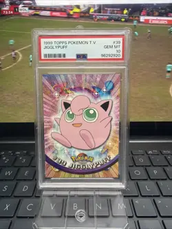 1999 TOPPS POKEMON TV #39 JIGGLYPUFF - Image 1