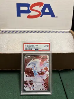 2013 Pokemon Reshiram Full Art Holo Legendary Treasures RC22/RC25 PSA 8 NM-MT - Image 1