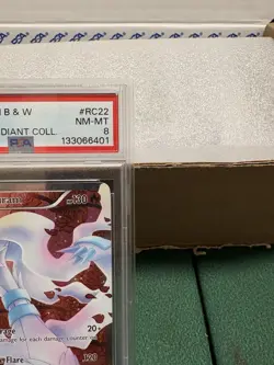 2013 Pokemon Reshiram Full Art Holo Legendary Treasures RC22/RC25 PSA 8 NM-MT - Image 3