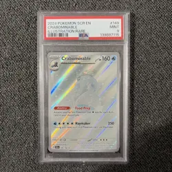 2024 POKEMON SCR EN-STELLAR CROWN ILLUSTRATION RARE #149 CRABOMINABLE PSA 9 - Image 1