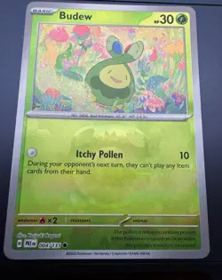Budew (Master Ball Pattern) 004/131 - Sv:Prismatic Evolutions - Pokemon TCG NM - Image 1