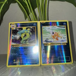 2016 Pokemon XY Evolutions Magikarp & Gyarados Reverse Holo Set of 2 - Image 1