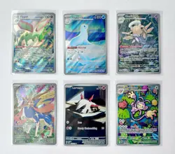 Pokemon TCG Illustration Rare Assorted Lot of 6 Scarlet & Violet Mega Evoultion - Image 1