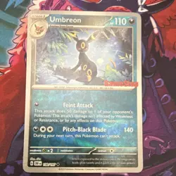 Pokemon Umbreon 130/197 Obsidian Flames Promo Stamped GameStop Holo 110 HP - Image 1