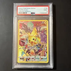 PSA 9 Pokemon Pikachu Crown Zenith Secret Rare 160/159 Alt Full Art SWSH 2023 MT - Image 1