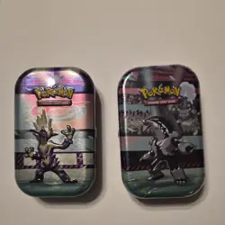 Lot of 2 Pokemon TCG GALAR POWER Mini Tin COSMIC ECLIPSE Pack 1 sealed 1 opened - Image 1