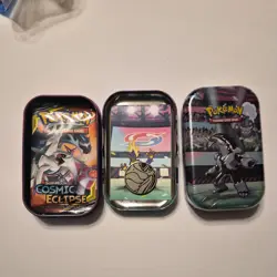 Lot of 2 Pokemon TCG GALAR POWER Mini Tin COSMIC ECLIPSE Pack 1 sealed 1 opened - Image 3