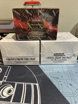 Yugioh Lot Of 3 Display Boxes Ghost From The Past Premium Gold The 2nd Haunting - Image 1