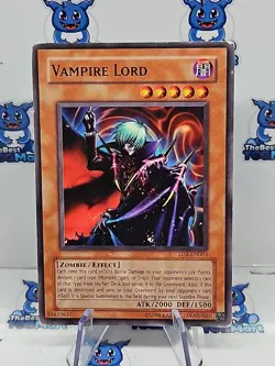 Yugioh TCG Vampire Lord SD2-EN003 Unlimited Common MP - Image 1