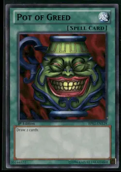 Pot of Greed BP02-EN129 1st Edition - Yu-Gi-Oh! TCG Rare - Image 1