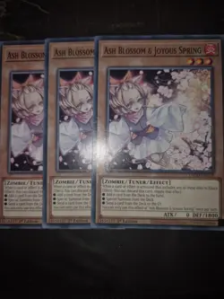 YUGIOH 3 x Ash Blossom & Joyous Spring L5DD 1st Edition Common PLAYSET - Image 1