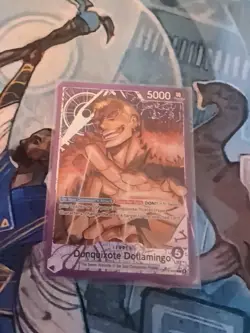 One Piece The Azure Sea’s Seven DONQUIXOTE DOFLAMINGO LEADER ALT ART ENGLISH CCG - Image 1