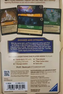 Disney Lorcana: Into the Inklands Starter Deck: Amber & Emerald New Sealed - Image 2