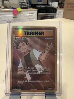 Pokemon Brock's Grit 107/108 Evolutions Ultra Rare Full Art Holo Trainer Card - Image 1