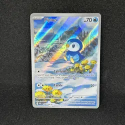 Pokemon TCG Piplup Illustration Rare 098/094 Phantasmal Flames Card NM - Image 1