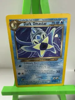 Pokemon Dark Omastar 70 HP Stage 2 Neo Destiny 19/105 Rare Regular English Card - Image 1