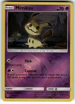 Mimikyu 58/145 SM - Guardians Rising LP Pokemon Card TCG - Image 1