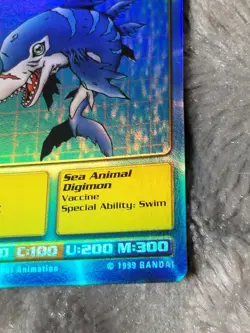 Digimon TCG CCG Holofoil Dolphmon ST-35S Holo Battle Card Vintage 1999 - Image 3