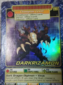 Digimon Darkrizamon BO-139 Holo Foil S Super Rare Battle Card TCG CCG - Image 2