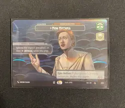 Star Wars Mon Mothma Leader Foil Epic Action SEC-EN Fantasy Flight CCG Card 1029 - Image 1
