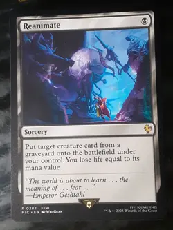 Reanimate , Commander Final Fantasy , NM ,MTG,FREE SHIPPING - Image 1