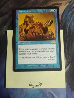 1x ATTUNEMENT HP- Urza’s Saga mtg Magic - Image 1