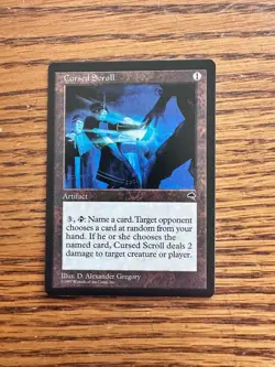 Cursed Scroll - Tempest MTG Magic The Gathering - NM Unplayed - Image 1