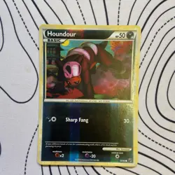 Pokemon TCG Houndour HeartGold SoulSilver HGSS Undaunted 53/90 Reverse Holo - Image 1