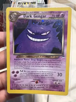Pokemon Neo Destiny Holo Rare Dark Gengar Card TCG #6/105 - Image 1
