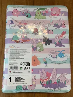 We're Goomy Zip Binder Sealed New Pokemon Center Exclusive 9 Pocket 360 Cards - Image 1