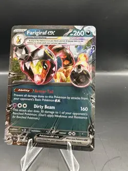 Holo Farigiraf ex - 108/162 Double Rare Temporal Forces Pokemon TCG - Image 1
