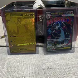 Pokemon TCG Mega Dream Charizard & Mega Dragonite MUR Gold Holo Japanese Cards - Image 1