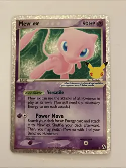Pokemon TCG Mew EX Celebrations Classic Collection Holo Ultra Rare Card 88/92 - Image 1