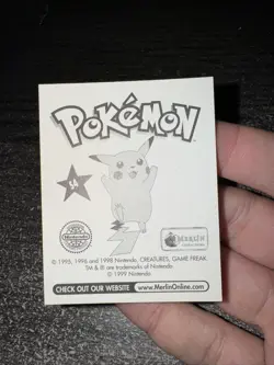 CARTE POKEMON TOPPS STICKER MERLIN FOIL - TORTANK / BLASTOISE - Image 2