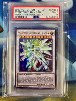 2017 YU-GI-OH! MP17 | 1ST EDITION #EN054 STARDUST SIFR DIVINE DRAGON PSA 9 - Image 1