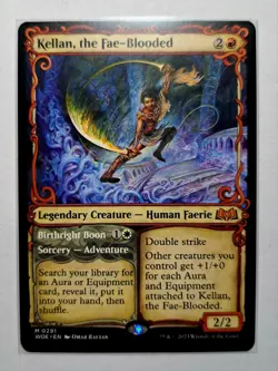 Kellan, the Fae-Blooded, Wilds of Eldraine WOE 291 Showcase MTG Magic Non-foil - Image 1