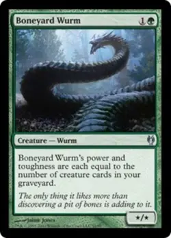4 x Boneyard Wurm - Duel Decks: Izzet vs Golgari - Light Play - MTG - Image 1