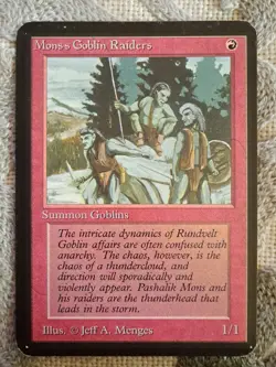 Mtg Alpha Mons's Goblin Raiders - Image 1
