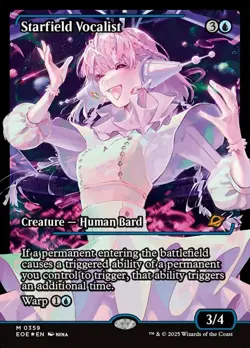 Starfield Vocalist - Foil - Showcase NM, Japanese MTG Edge of Eternities - Main - Image 1