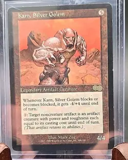 Karn, Silver Golem Urza's Saga MTG Regular Heavily Played - Image 3