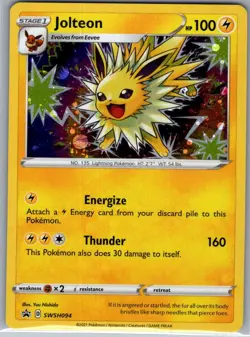Jolteon SWSH094 Holo SWSH: Sword & Shield Promo Cards - Pokemon Card - NM - Image 1