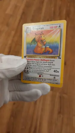 Dragonite 1st Edition - Germand Pokemon Fossil Set 1999 - Non Holo Vintage - Image 3